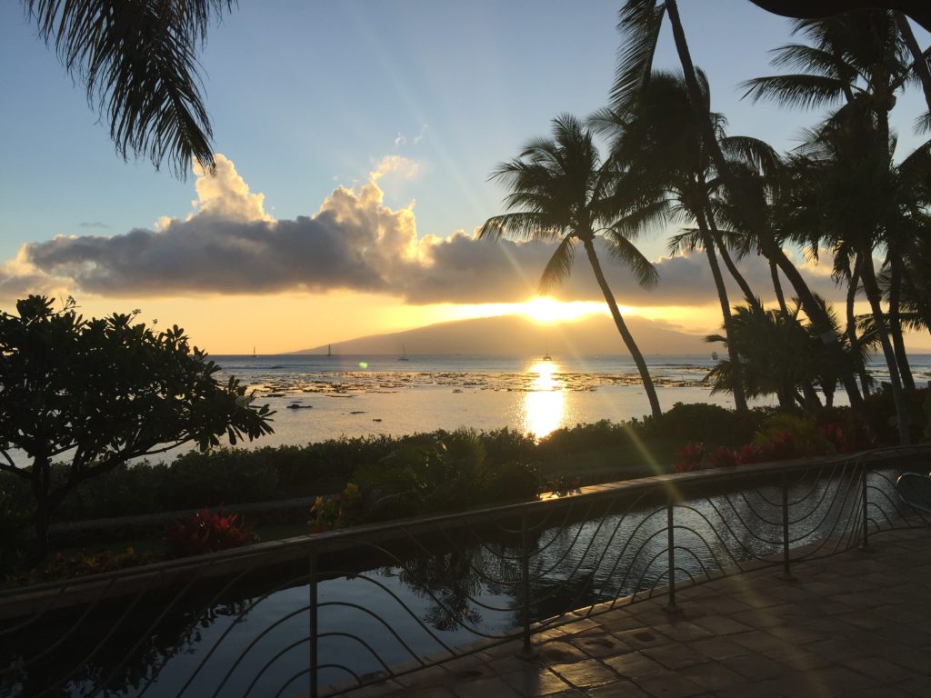 Maui sunset in Lahaina